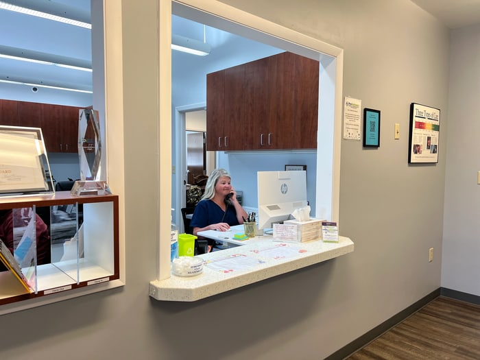 The ProWellness front desk in Lincolnton